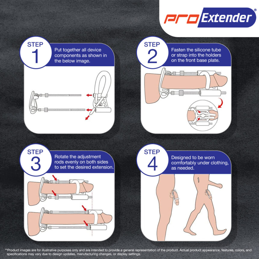 ProExtender Penile Extender Penis Straightening Device How To Wear