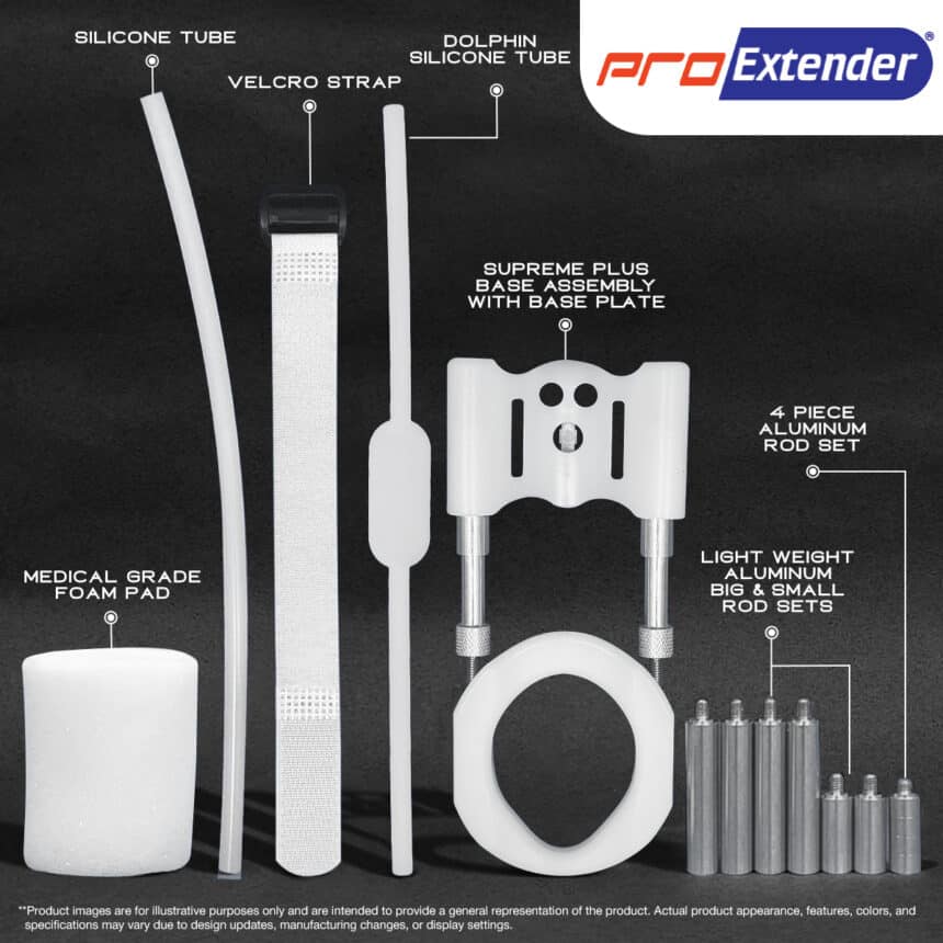 Pro Extender Supreme Plus Penis Traction Device Labels